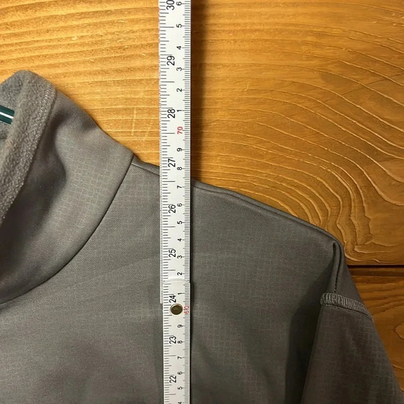 Cabelas Mens pullover Lg Half Zip collared‎ gray polyester workwear lightweight - Picture 3 of 9